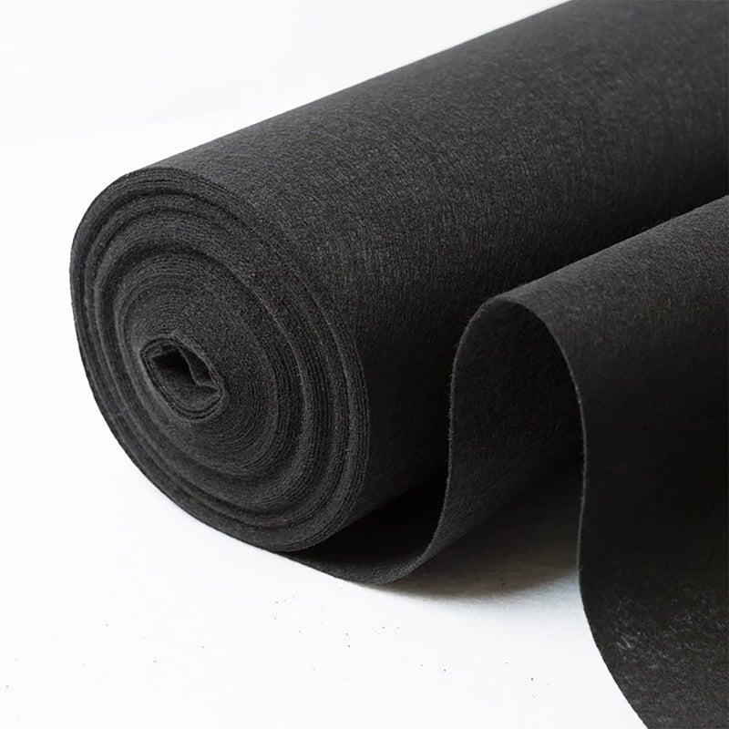 HUAHOO Aisle Runners Wedding Accessories Black Aisle Runner Carpet Rugs for Step and Repeat Display, Ceremony Parties and Events Indoor or Outdoor Decoration 24 Inch Wide x 50 feet Long - Image 3